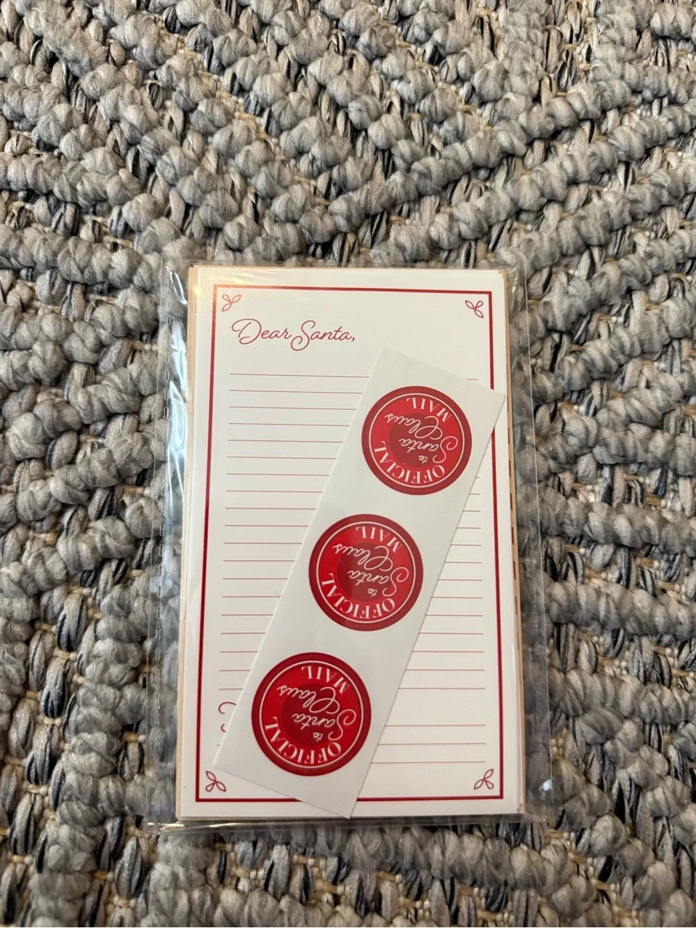 Target Red Santa Letters Mailbox & Stationery Set